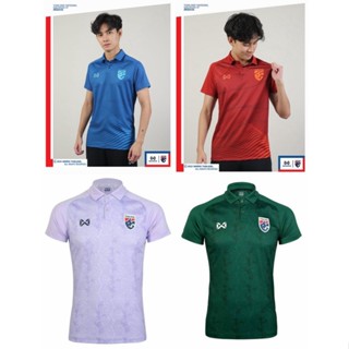 ของแท้  เสื้อเชียร์ โปโล ฟุตบอลทีมชาติไทย Warrix Thailand National Team Kit 2022-23 (Cheer POLO Version) Original