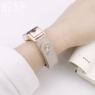 ภาพหน้าปกสินค้าสายนาฬิกาข้อมือหนัง อุปกรณ์เสริม สําหรับ Xiaomi Mi Band 7 6 5 Mi Band 3 4 ที่เกี่ยวข้อง