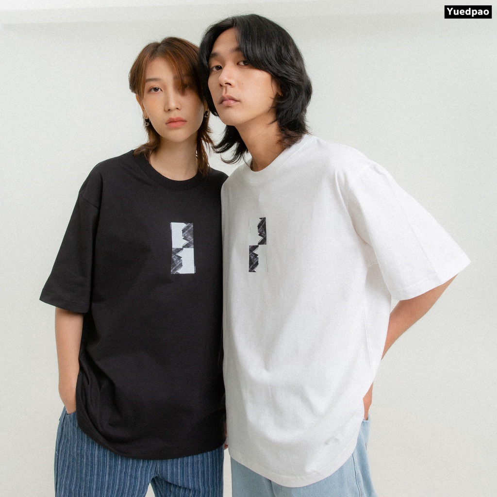 yuedpao-x-minmal-gallery01-ยอดขาย-no-1-รับประกันไม่ย้วย-2-ปี-เสื้อยืดเปล่า-เสื้อยืด-oversized-แขนสั้น-black-amp-white-04