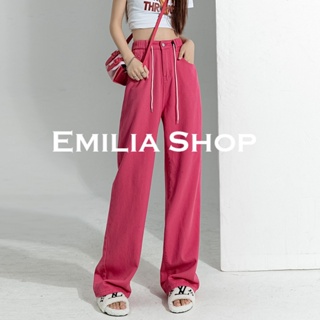 EMILIA SHOP  กางเกงขายาว กางเกงเอวสูง ผู้หญิงสไตล์เกาหลี 2023 ใหม่  สไตล์เกาหลี Beautiful Unique สบาย A23L07S 36Z230909