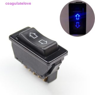 Coagulatelove สวิตช์หน้าต่างรถยนต์ กระแสตรง 12V 20A 5 Pins (สีฟ้า) [ขายดี]