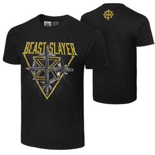 เสื้อยืดลําลอง ผ้าฝ้าย แขนสั้น พิมพ์ลาย Wwe Seth Rollins "Beastslayer" สําหรับผู้ชาย