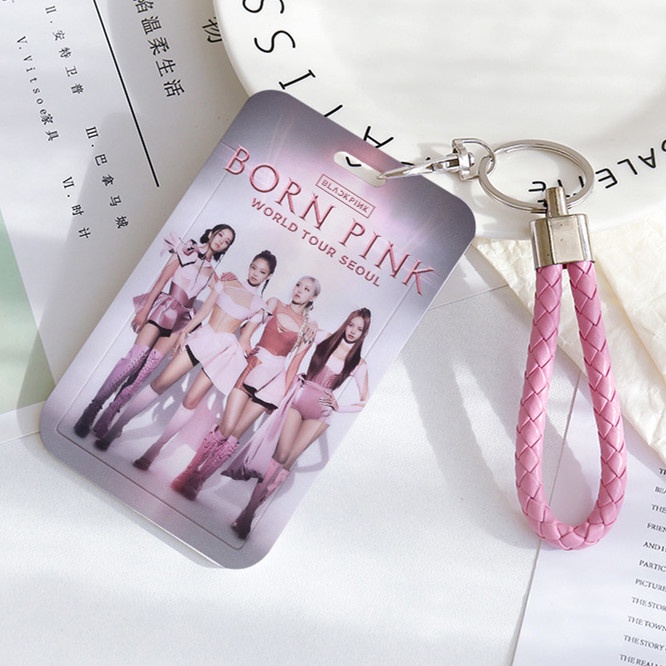อัลบั้มรูป-black-pink-pink-venom-id-card-holder-rose-jisoo-lisa-jennie-ที่ใส่โปสการ์ด-kpop-idol-photocard-holder-ym