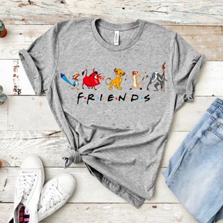 2020 The Lion King Friends เสื้อเชิ้ตน่ารักซิมบ้าและเพื่อน ๆ ของเขาเสื้ออาณาจักรสัตว์ทีตลกเสื้อยืดการ์ตูนตลก_05