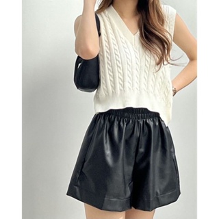 🔸️ส่งต่อ🔸️Grill Shorts กางเกงหนังขาสั้น🖤