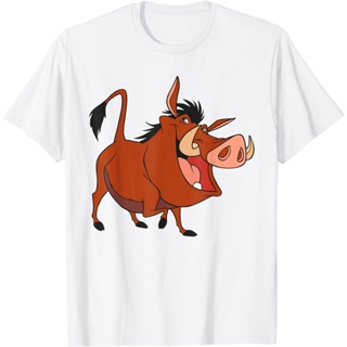 เสื้อยืดพิมพ์ลายแฟชั่น ไอเทมเด็ด!!เสื้อยืด พิมพ์ลาย The Lion King Pumbaa แฟชั่นสําหรับครอบครัว และผู้ใหญ่_05