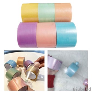 [Biubond] 6x เทปกาว ตลก สีใส ของเล่นเพื่อการศึกษา เทปเครื่องเขียน DIY เทปเหนียว บอล สําหรับเด็ก ผู้ใหญ่ ของขวัญ เล่นที่บ้าน