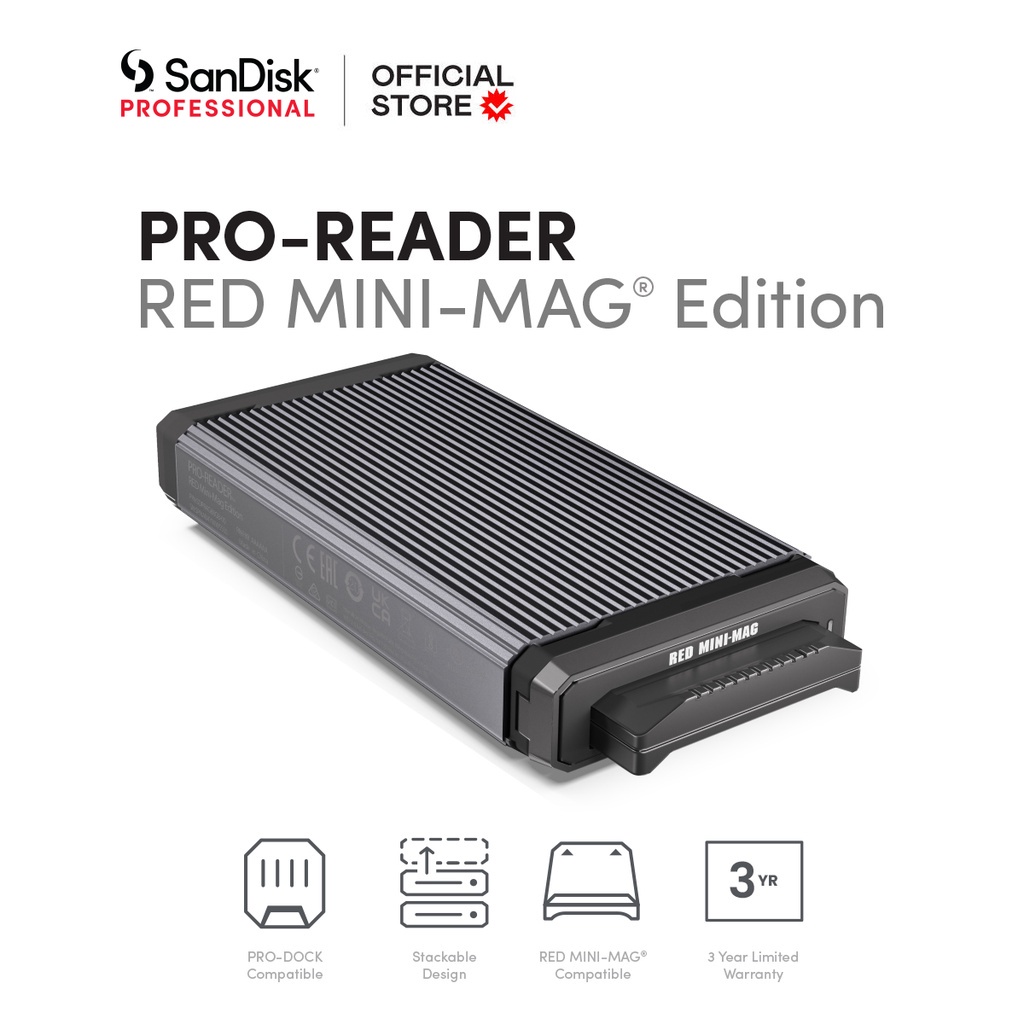 SanDisk Professional PRO-READER RED Mini-Mag Edition (SDPR4G8-0000 ...