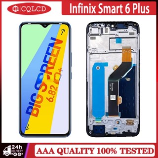 ชุดประกอบหน้าจอสัมผัส LCD พร้อมกรอบ สําหรับ Infinix Smart 6 Plus X6823 X6823C