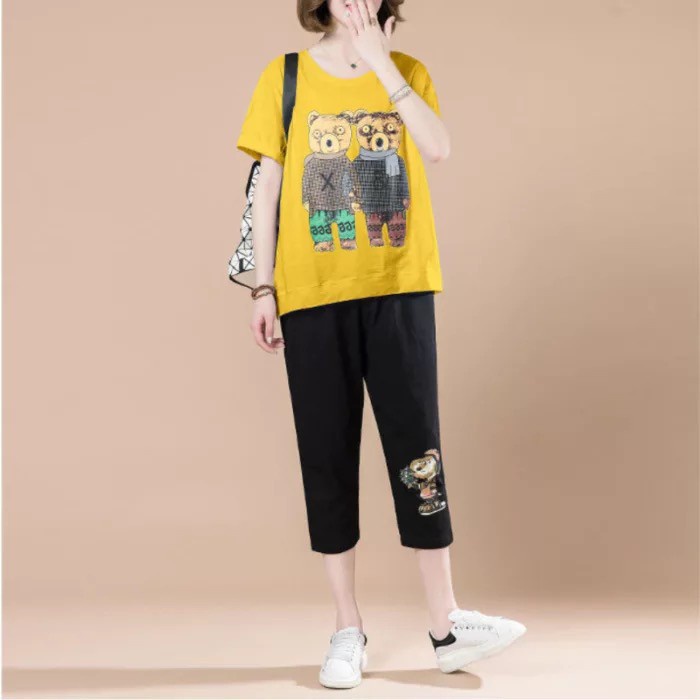 ลดล้างสต็อคเพิ่ม15-30-แฟชั่นผู้หญิงสไตล์เกาหลี-คอกลม-ใส่ได้หลายโอกาส-เนื้อผ้าดีใส่สบาย-ระบายอากาศดี-847