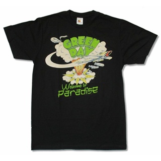 เสื้อยืด ผ้าฝ้าย 100% พิมพ์ลาย Green Day Paradise Band Merch Welcome แฟชั่นสําหรับผู้ชาย