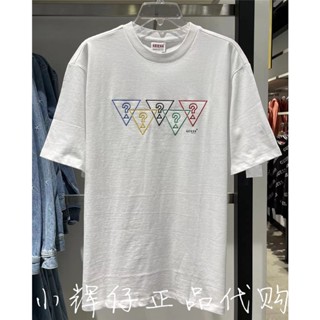 พร้อมส่ง GUESS เสื้อยืดแขนสั้นลําลอง อเนกประสงค์ แฟชั่นฤดูร้อน สําหรับผู้ชาย