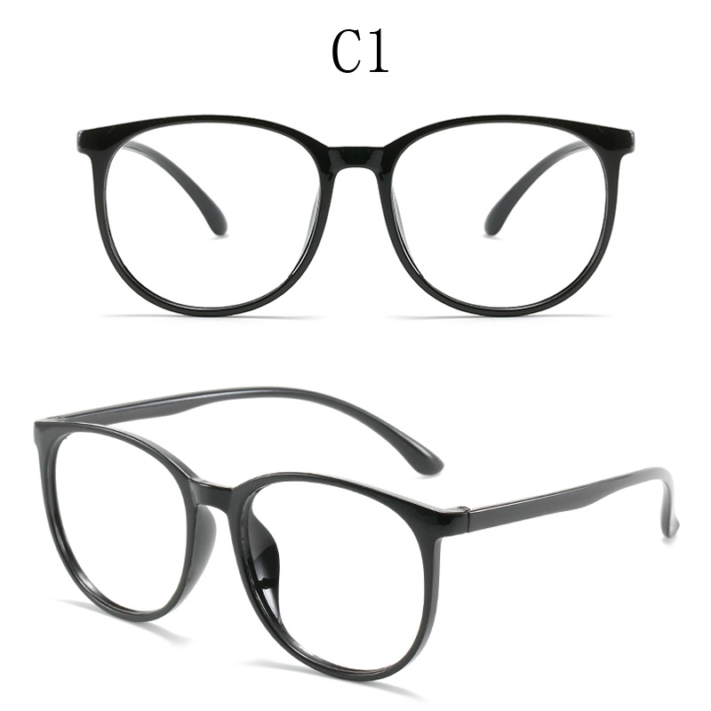 ป้องกันแสงสีฟ้า-แว่นตากลม-กรอบแว่นตาใส-แว่นตาพลาสติก-ป้องกันรังสี