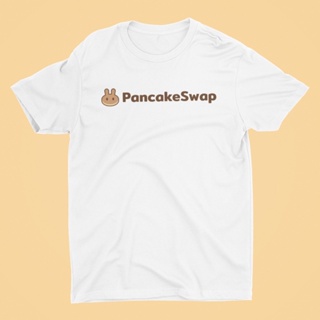 GPMS พร้อมส่งจากไทย ✈️ เสื้อยืดบิทคอยน์ เสื้อยืดคริปโต ลาย PancakeSwap    ⚡️     ร็อค