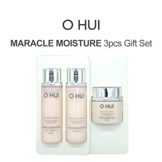 O HUI MARACLE MOISTURE 3pcs Gift Set / Skin Softener / Emulsion / Cream