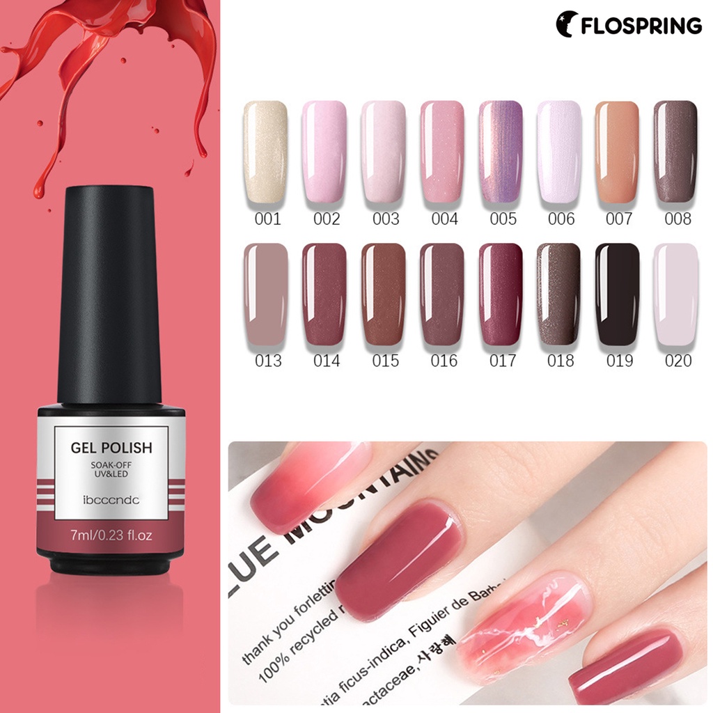 flospring-ยาทาเล็บเจล-7-มล-diy-กาว-uv-เคลือบสม่ําเสมอ-สําหรับออกเดท