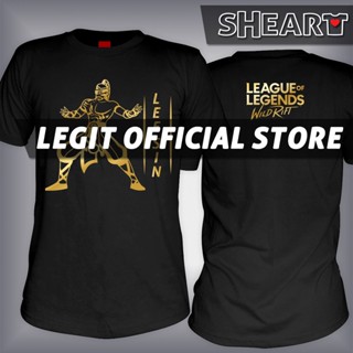 SHEART League Of Legends Wild Rift Hero Lee Sin High Quality Cotton Blend Tshirt LOL Tshirt_03