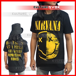 Smiley Nirvana Grunge T-shirt 100% premium cotton by Culturesyok_03
