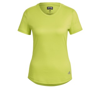 adidas วิ่ง เสื้อยืด Run It ผู้หญิง สีเหลือง GJ9917