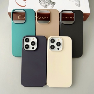 เคสโทรศัพท์มือถือ PC แข็ง สีพื้น สําหรับ Iphone11 iPhone14 13 12 11