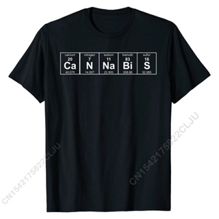 [S-5XL] GILDAN เสื้อยืด พิมพ์ลาย Cannabis Periodic Table - Funny Pot Weed วาฟเฟิล ของขวัญวันเกิด สําหรับผู้ชาย