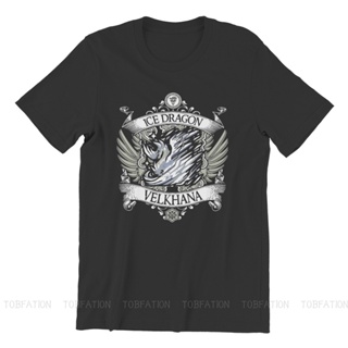 นักล่ามอนสเตอร์  Monster Hunter Game VELKHANA Tshirt Classic Alternative Mens Clothing Tops Loose Cotton Crewneck _03