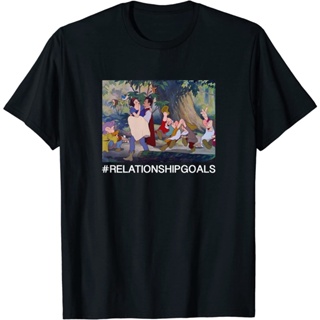 Disney Snow White and The Prince Relationship Goals T-Shirt Casual fashion Korean version handsome_01