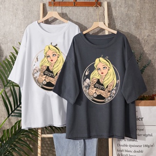 Stylish T-shirt  2021 new Disney cartoon princess print short-sleeved T-shirt sweet_03