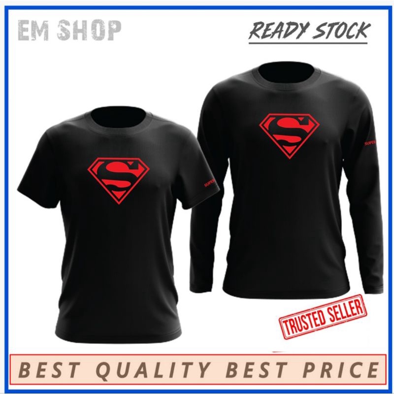 เสื้อยืด-ไมโครไฟเบอร์-พิมพ์ลาย-baju-jersey-supar-man-สําหรับผู้ชาย