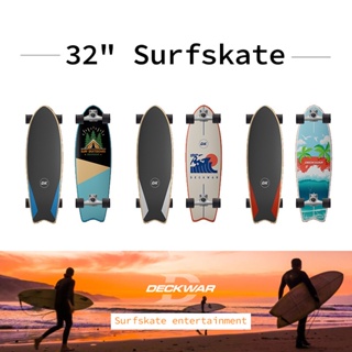 Original Deckwar S7 เซิร์ฟสเก็ต 32 นิ้ว Land Surfskate