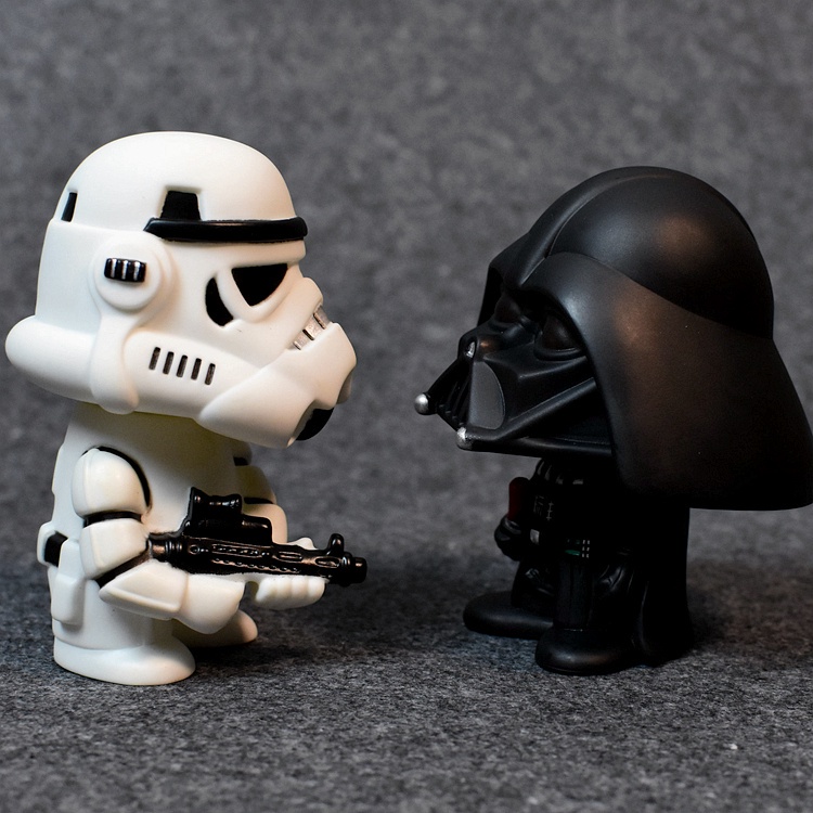 โมเดลฟิกเกอร์-อนิเมะ-star-wars-kawaii-action-figure-darth-vader-yoda-ของเล่นสําหรับเด็ก