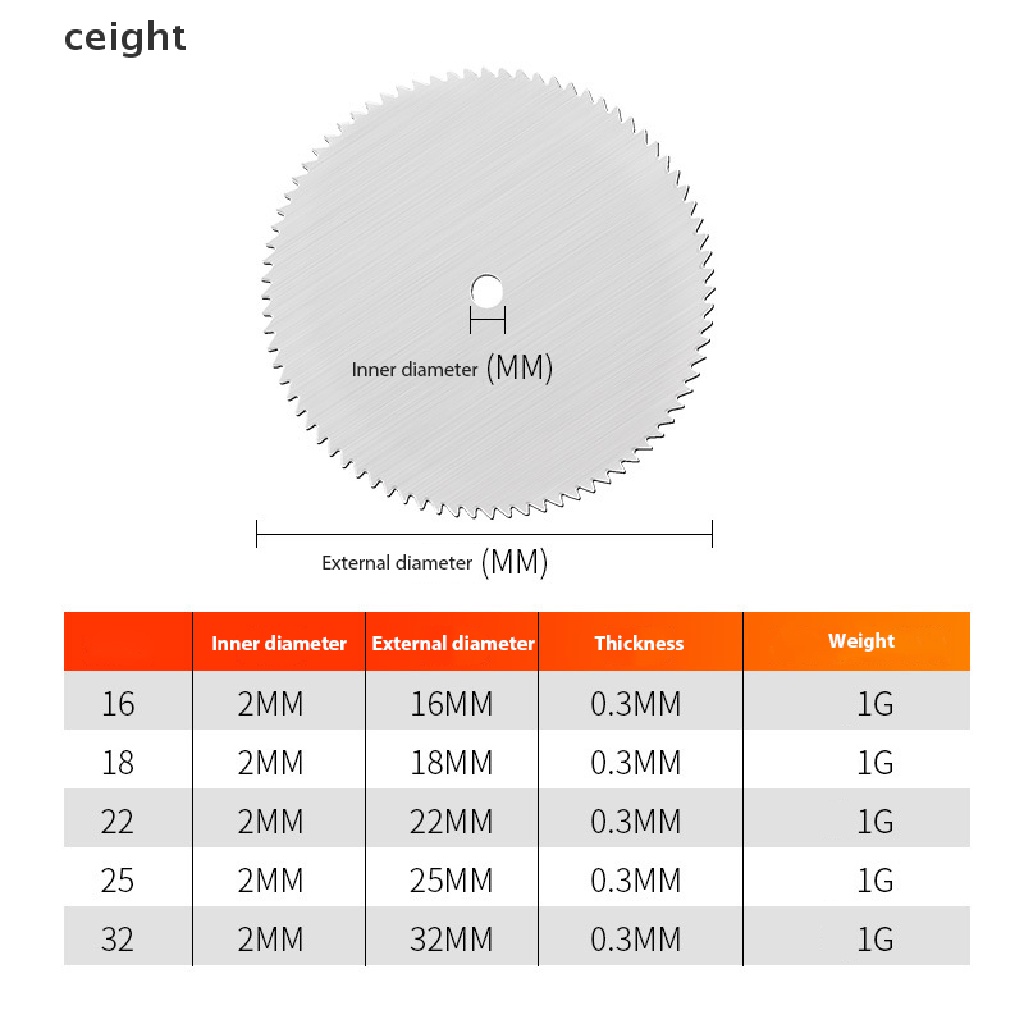 ceight-ชุดใบเลื่อยวงเดือน-สเตนเลส-ขนาดเล็ก-สําหรับตัดไม้-6-ชิ้น