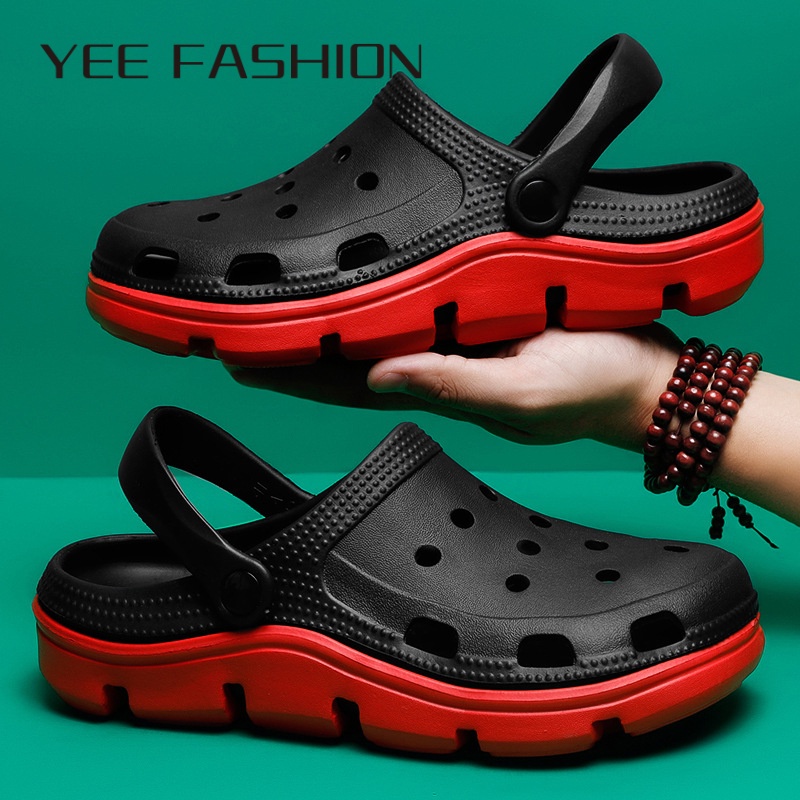 yee-fashion-รองเท้าแตะผู้ชาย-ชาย-เท่ๆ-แตะ-รองเท้าแตะยางนิ่มแบบสวมรัดส้น-หัวโต-กลางแจ้ง-ชายหาด-23011309
