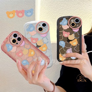 เคสโทรศัพท์มือถือ ยางนิ่ม แบบใส กันกระแทก ลายหมีน่ารัก หลากสี สําหรับ Redmi 10 10C 10A 9C 9T 9A Redmi Note 11 Pro Note 11S Note10S Note9S Note9 Note 8 Poco M5S M3 Pro X3 NFC