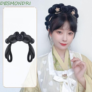 Desmondri Hanfu วิกผมคอสเพลย์ วิกผมสังเคราะห์ สไตล์ฮั่นฝู วินเทจ แนวดั้งเดิม สําหรับผู้หญิง