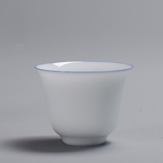 [Uayun] ชุดถ้วยชาเซรามิก แบบบาง สีฟ้า สไตล์เรโทร สีขาว สําหรับครัวเรือน
