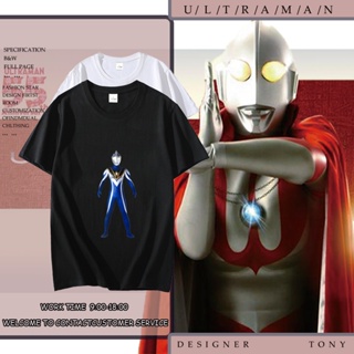 เสื้อยืดคอกลม Ultraman Ultraman Tiga เสื้อเชิ้ตชาย เสื้อยืดสีพื้น ใส่ได้ทั้งหญิง-ชาย เสื้อยืด เสื้อยืดcotton_05