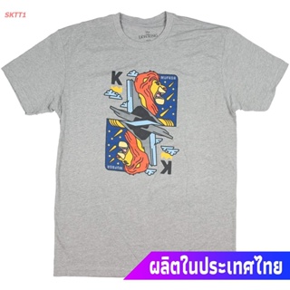 เสื้อยืดกีฬา Disney Mens The Lion King Mufasa Design T-Shirt Sports T-shirt5CF_05