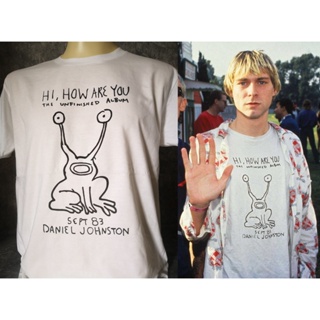 เสื้อยืดฤดูร้อนcalเสื้อวงนำเข้า Kurt Cobain Hi How Are You Nirvana Grunge Retro Style Vintage T-shirt S-5XL_03