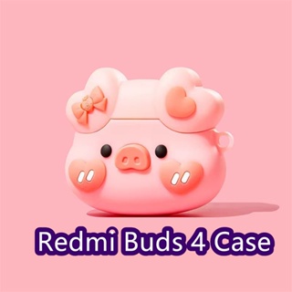 【Case Home】เคสหูฟัง แบบนิ่ม ลายการ์ตูนตุ๊กตา สีพื้น สําหรับ Redmi Buds 4