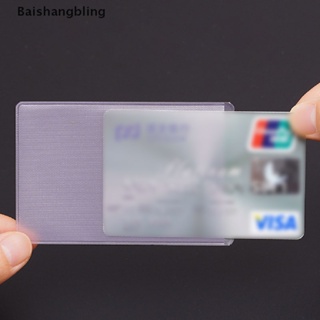 Bsbl กระเป๋าใส่บัตรเครดิต PVC แบบใส กันน้ํา 10 ชิ้น