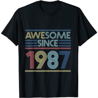 Vintage 34th Birthday Gifts - Awesome Since 1987 T-Shirt_03