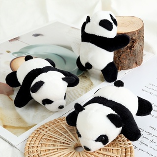 Panda Brooch Plush Toys Lying Panda Cartoon Doll Accessories Schoolbag Clothing Accessories