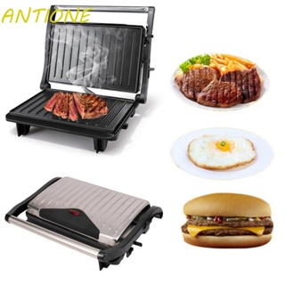 ANTIONE Waffle Steak Frying Oven Panini Grill Pan Sandwich Maker Hamburger Toaster Electric Non-Stick Breakfast