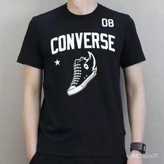 Mens T-Shirt Converse short sleeve Round Neck B1uR_01