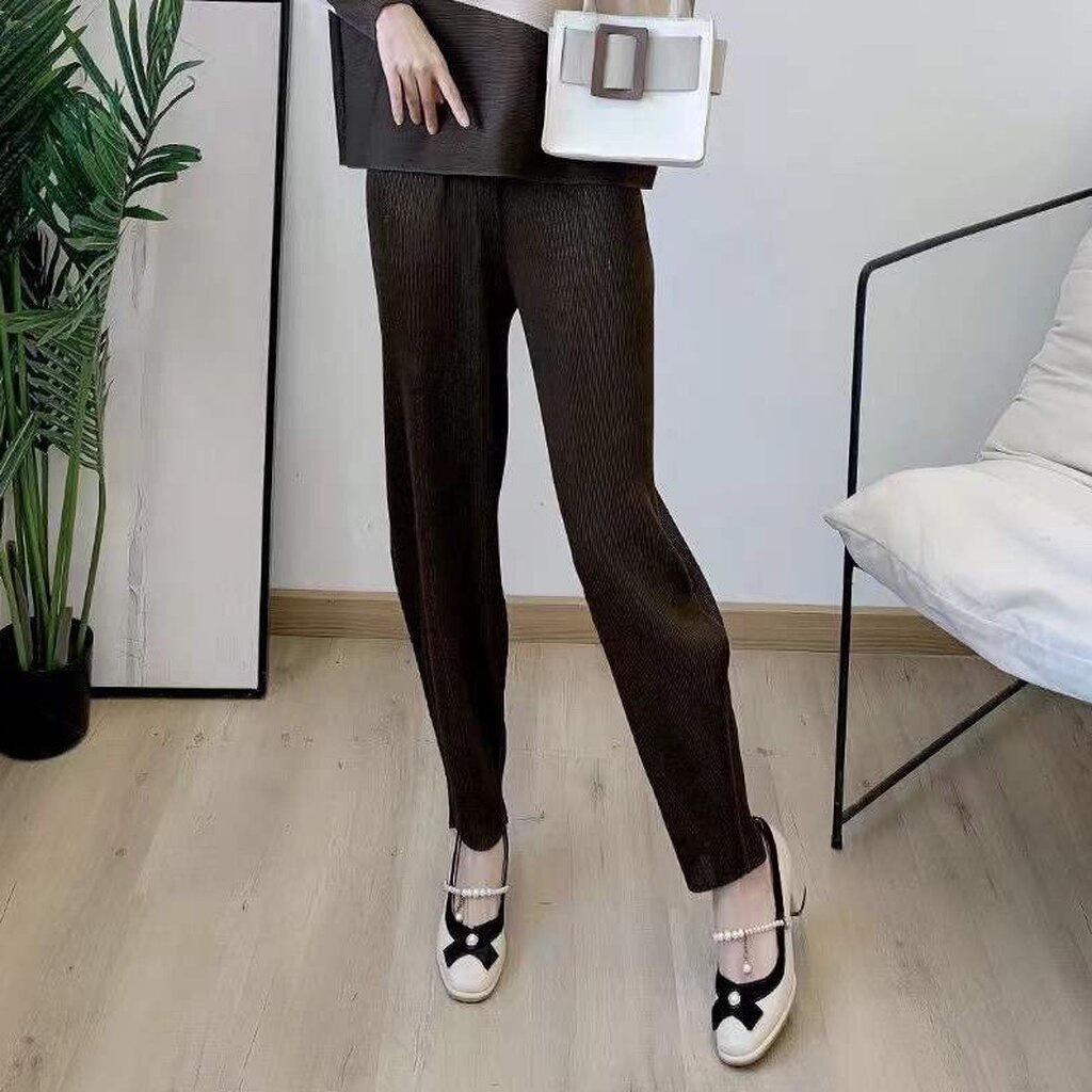 2muay-pleat-กางเกงผู้หญิง-กางเกงพลีทคุณภาพ-รุ่น-cx23066p-4สี-free-size-slim-pleat-pant