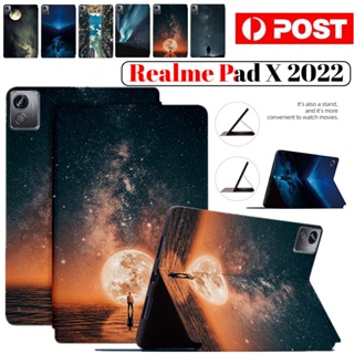 Folio เคสหนัง ฝาพับ ลายการ์ตูนน่ารัก กันกระแทก สําหรับ Realme Pad X 2022 Realme Pad X 5G 2022 10.95 นิ้ว