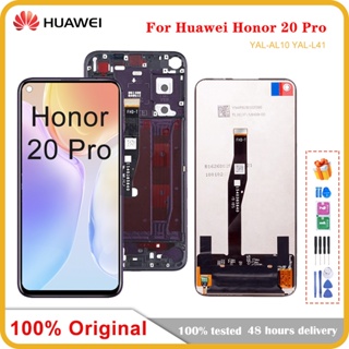 อะไหล่หน้าจอสัมผัส LCD 6.26 นิ้ว สําหรับ Huawei Honor 20 Pro YAL-AL10 YAL-L41 Honor 20 Pro