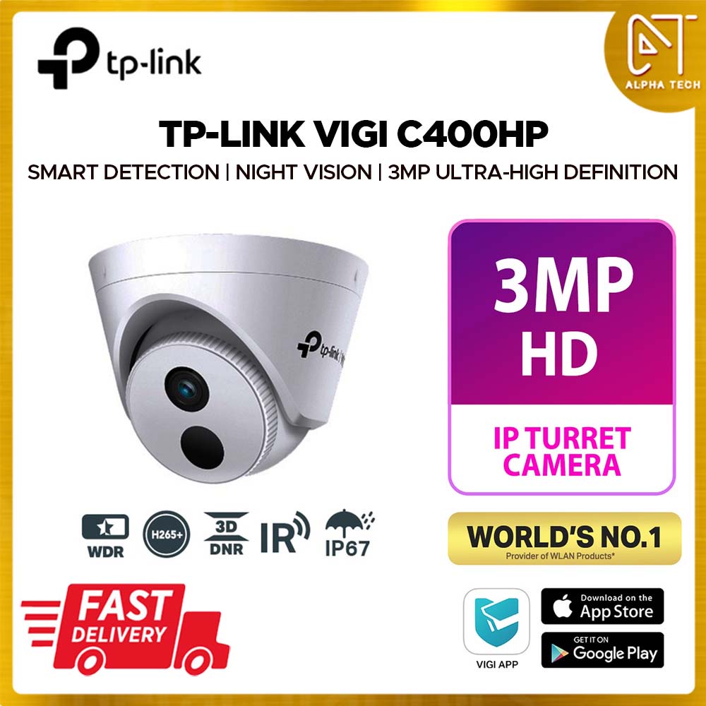 tp-link-vigi-c400hp-3mp-กล้องวงจรปิด-cctv-ความละเอียดสูง-ir-เครือข่ายกล้อง-vigi-c400hp