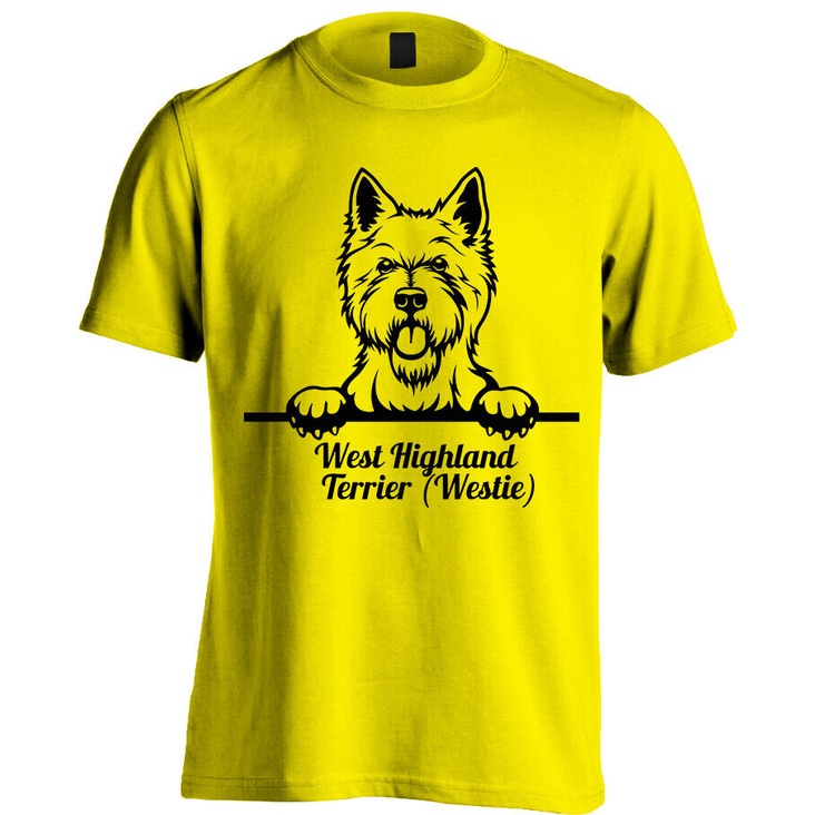 เสื้อยืด-พิมพ์ลาย-west-highland-terrier-westie-แฟชั่นสําหรับผู้ชาย